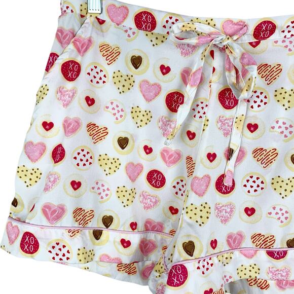 Cupcakes and Cashmere Pajama Set Lounge Pink Donut Pattern Shorts Women's M - Picture 6 of 9